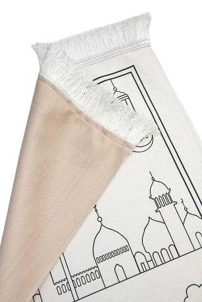 Boyamalı Yıkanabilir Eğitici Çocuk Seccadesi ve Tesbih Seti