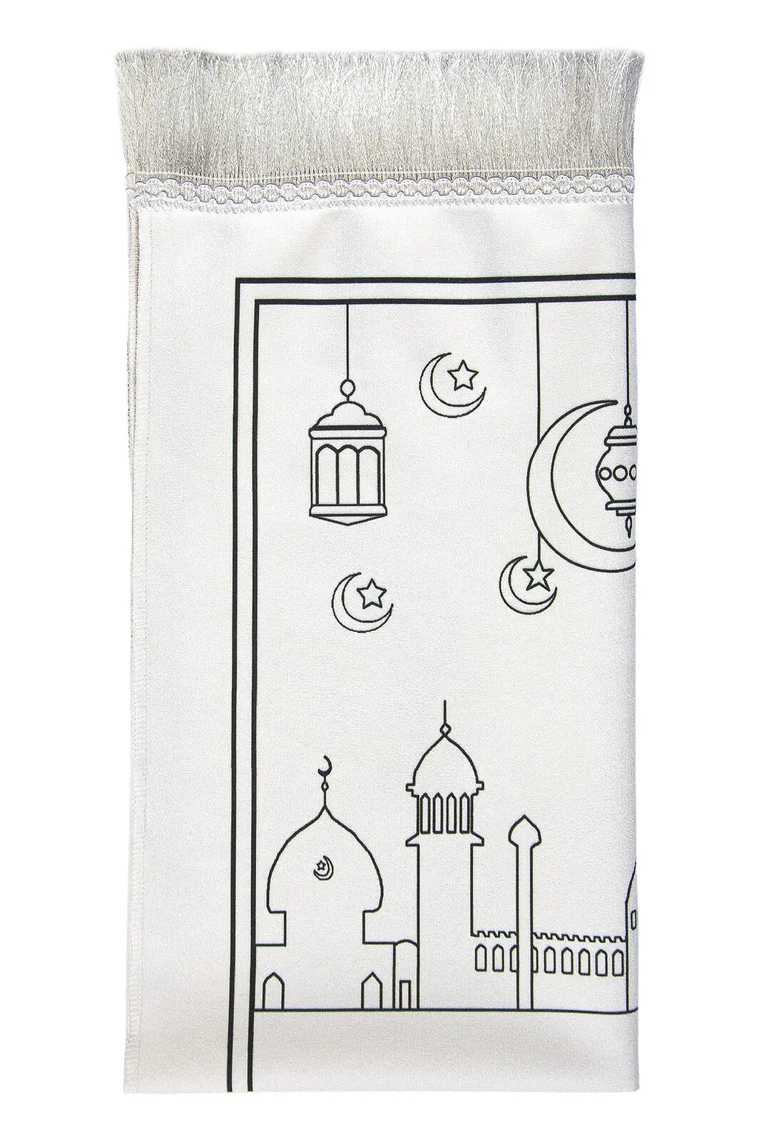 Boyamalı Yıkanabilir Eğitici Çocuk Seccadesi ve Tesbih Seti